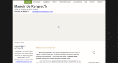 Desktop Screenshot of manoirdekergrech.com